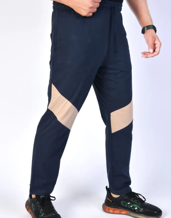 Men's Front Panel Summer Jersey Trouser – Blue Night