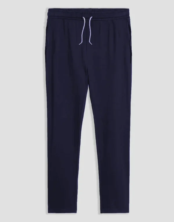 Men’s Super Soft Striped Summer Trouser – Navy - Image 2