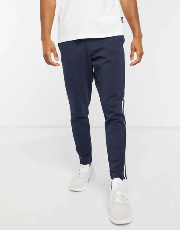 Men’s Super Soft Striped Summer Trouser – Navy