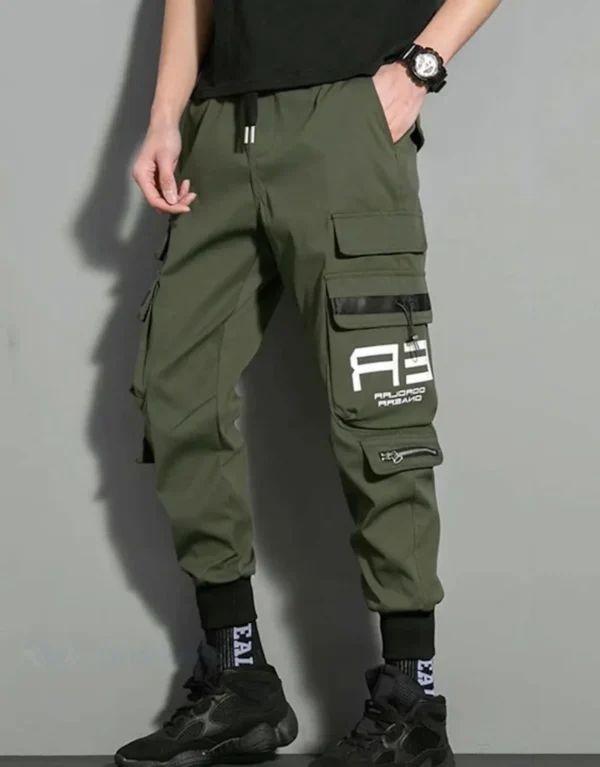 Men's Jogger Cargo Pants – Elastic Waist, Multi-Pocket Design & Ultimate Comfort - Image 2